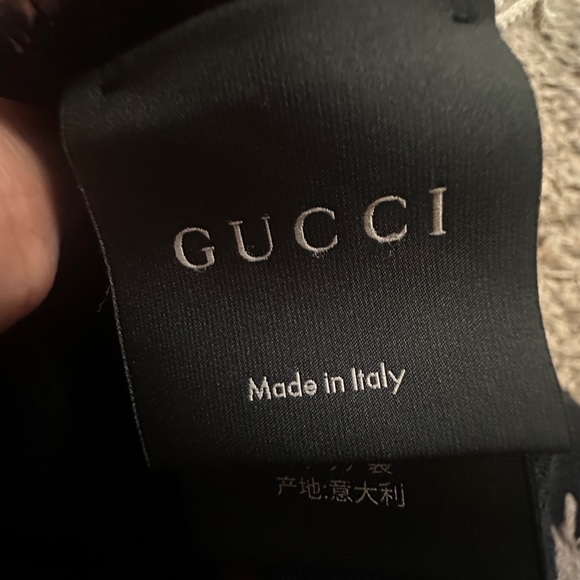 Gucci Black and Blue Men's Scarf - Picture 11 of 14